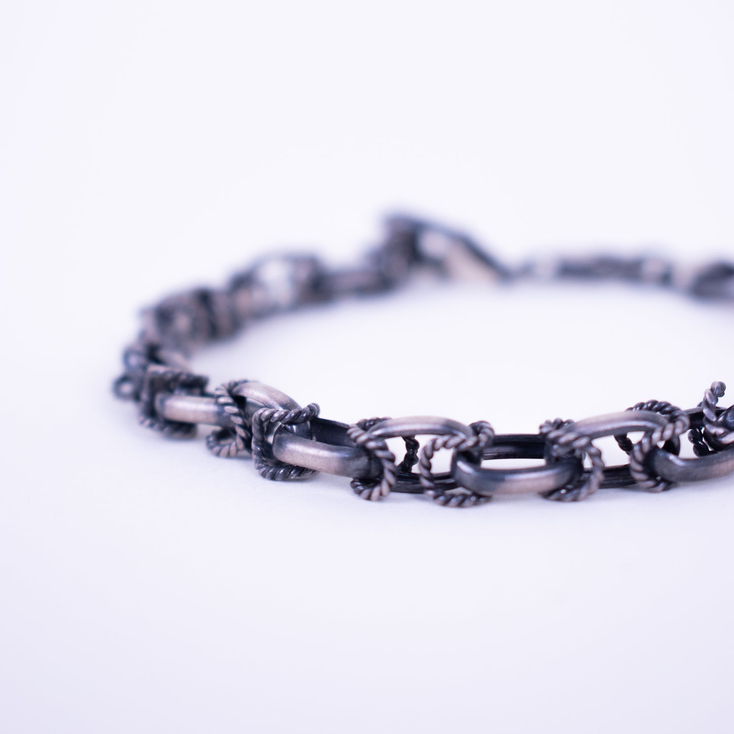 Silver Bracelet Yacht Blackend