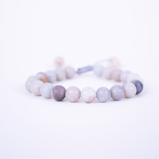 Beaded Bracelet Marble Tone