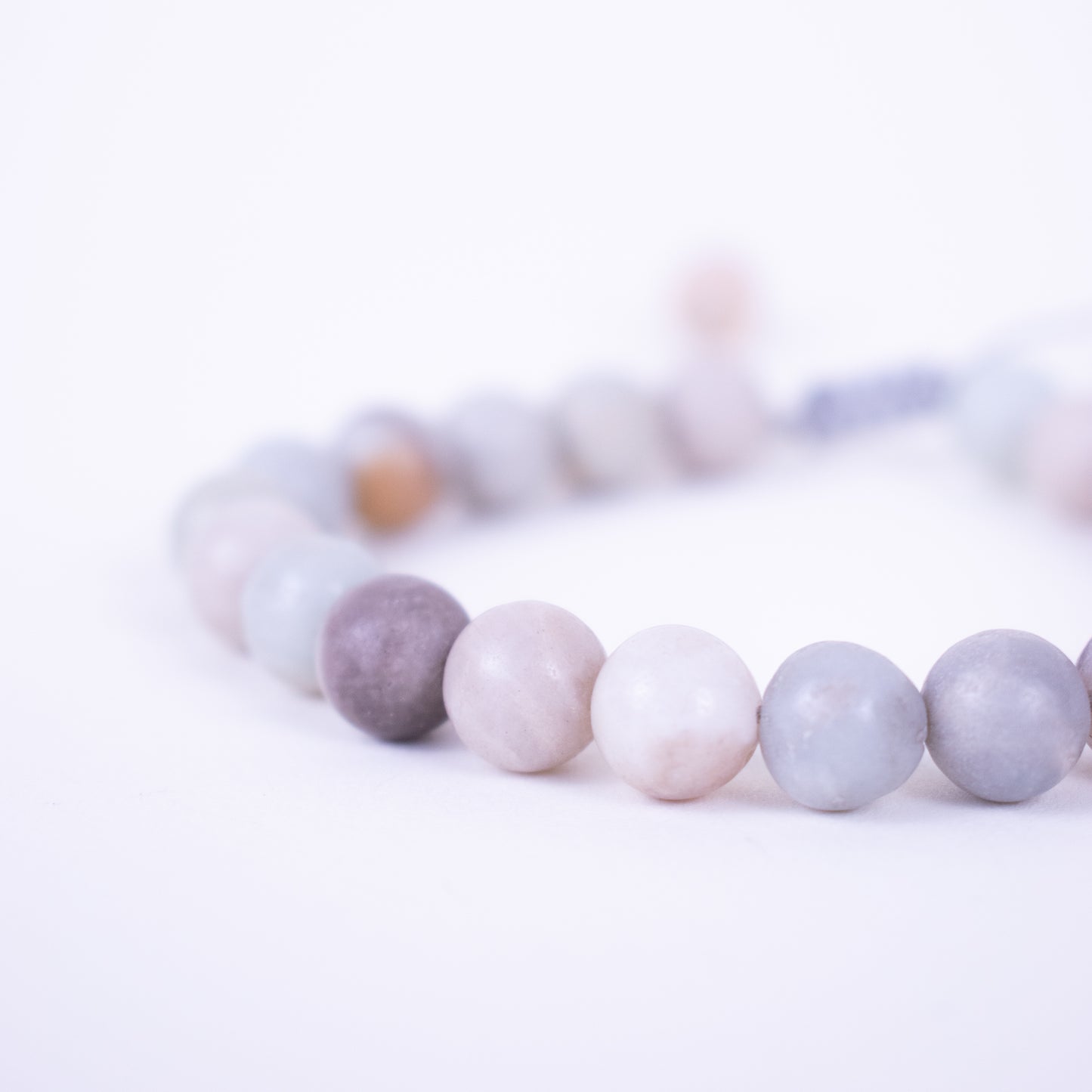 Beaded Bracelet Marble Tone
