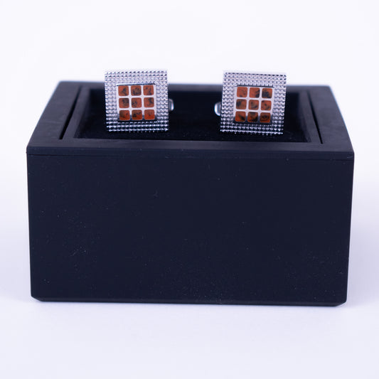 Brown Square Cufflinks
