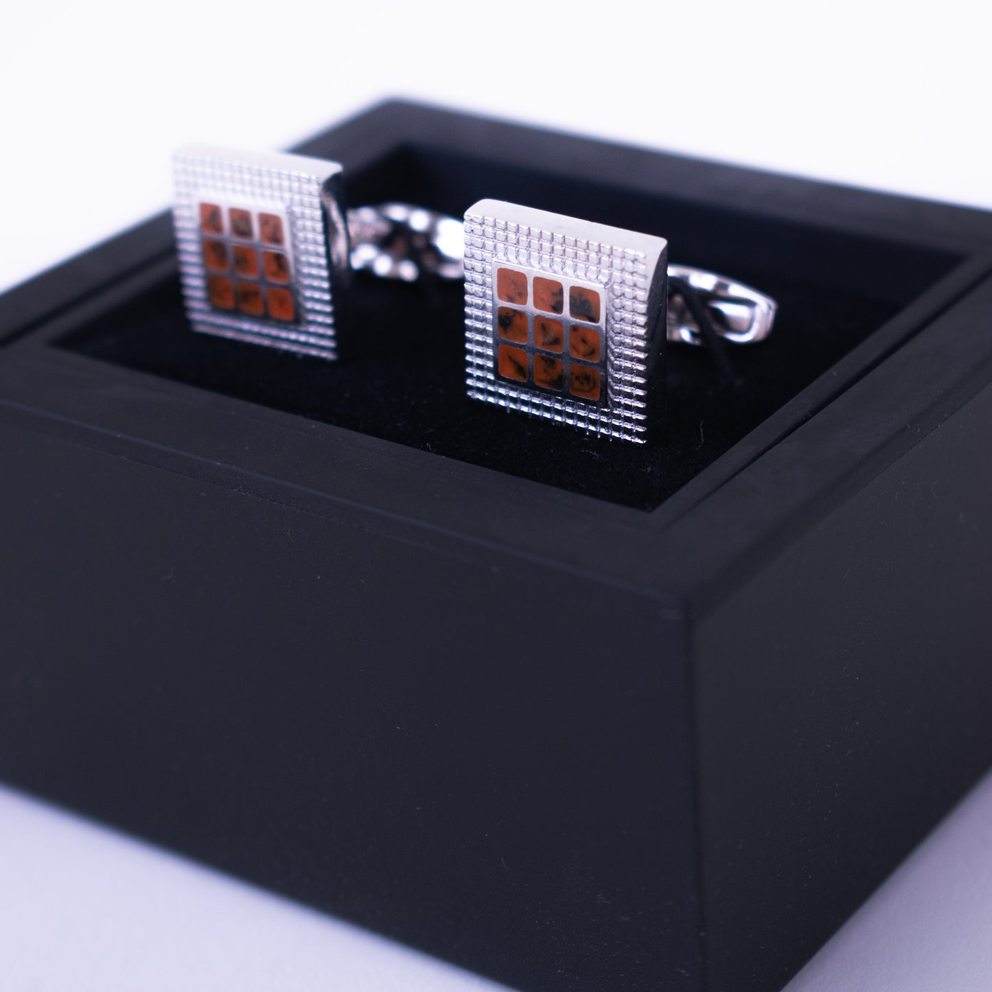Brown Square Cufflinks