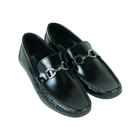 Leather Loafer Shiny Black