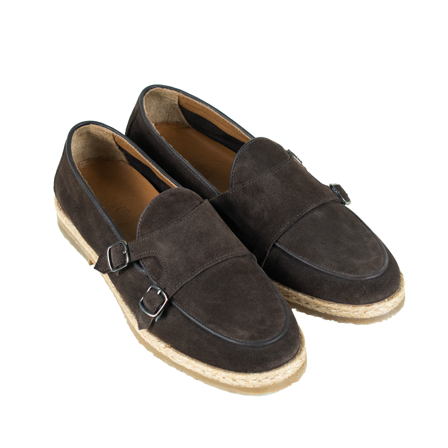 Brown suede loafer