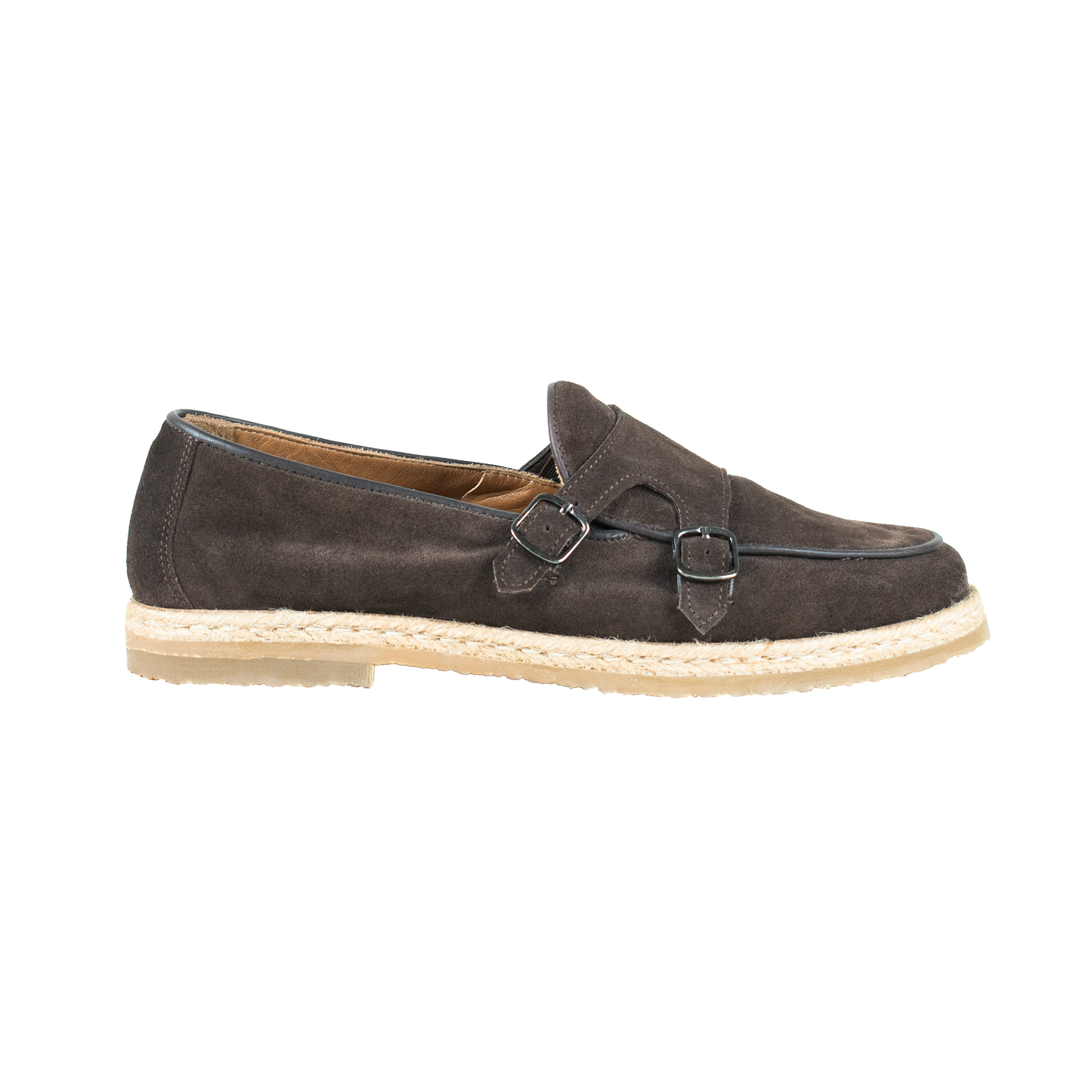 Brown suede loafer