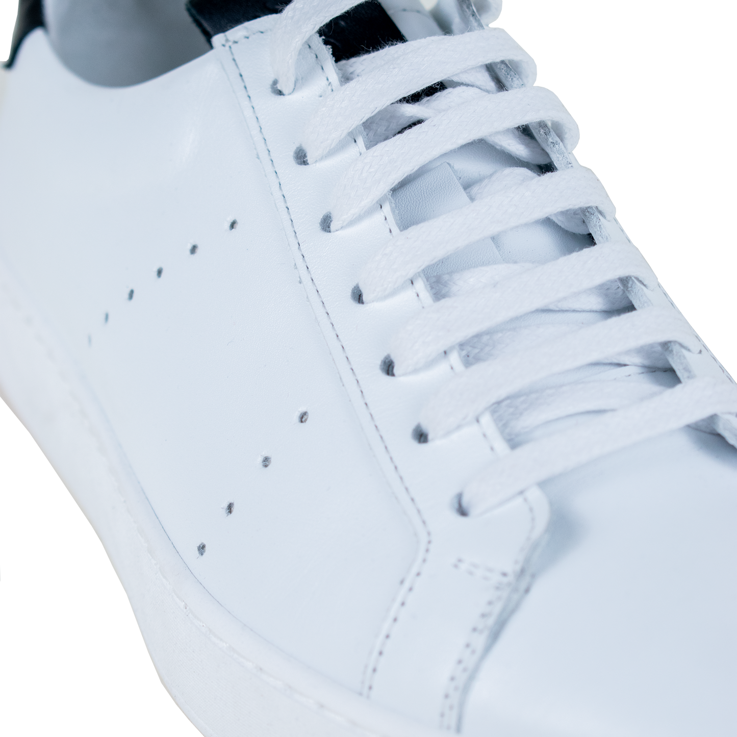 White leather sneakers