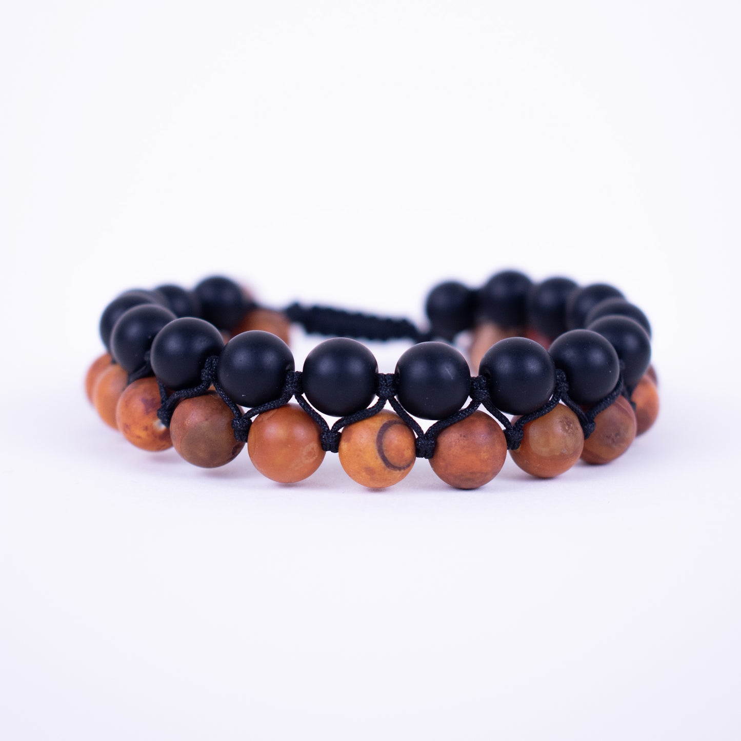 Beaded Bracelet Black Wood