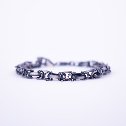Silver Bracelet Yacht Blackend