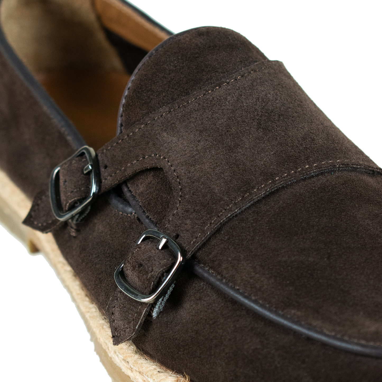 Brown suede loafer